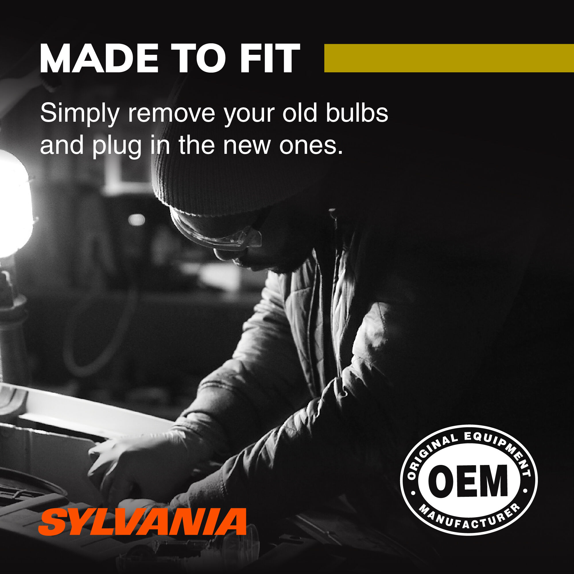SYLVANIA H13 SilverStar zXe Gold Halogen Headlight Bulb, 2 Pack